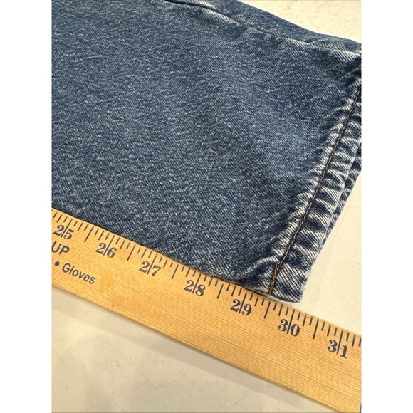 L.L.Bean Jeans Mens 36x32 (34x30) Blue Flannel Lined Classic Fit Denim Insulated - Picture 10 of 14